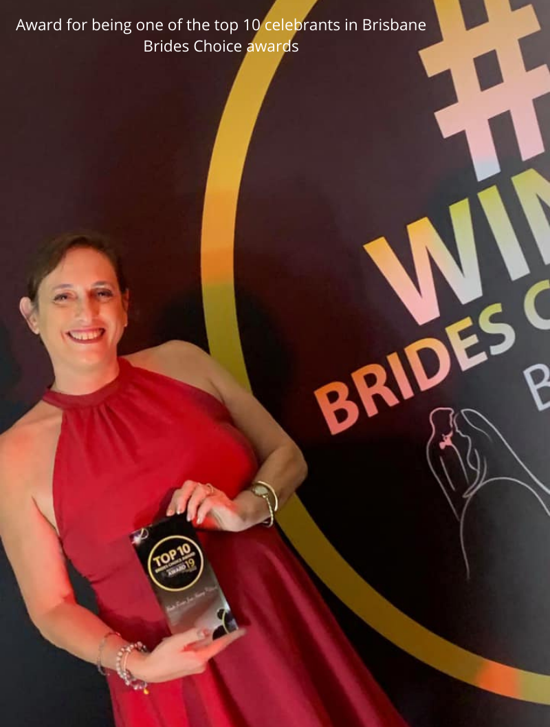 Mandi Forrester-Jones with the Brides Choice award
