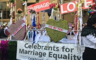 Celebrating marriage equality at Gay and Lesbian Mardi Gras